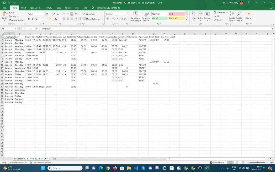 Pizza Club Employee Time Management System screenshot 5