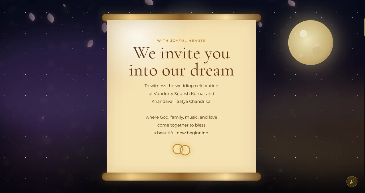 Sudesh & Chandrika Wedding Invitation screenshot 2